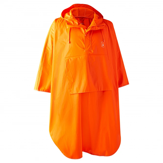 Deerhunter Men's Rain Poncho Hurricane (orange) 1 Deerhunter Men's Rain Poncho Hurricane (orange)