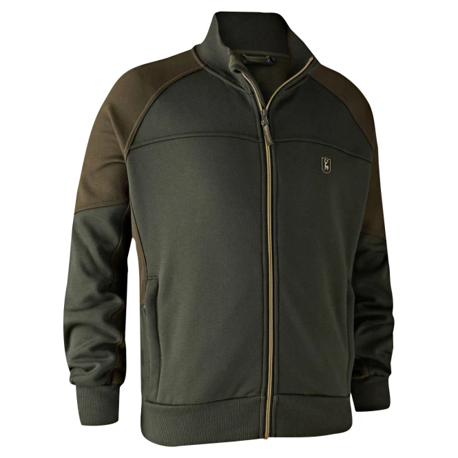 Deerhunter Men's Sweat Jacket Rogaland (with Collar) 1 Deerhunter Men's Sweat Jacket Rogaland (with Collar)