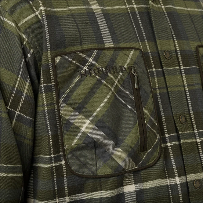 Härkila Men's Shirt Pajala (olive Check) 5 Härkila Men's Shirt Pajala (olive Check) - Afbeelding 5