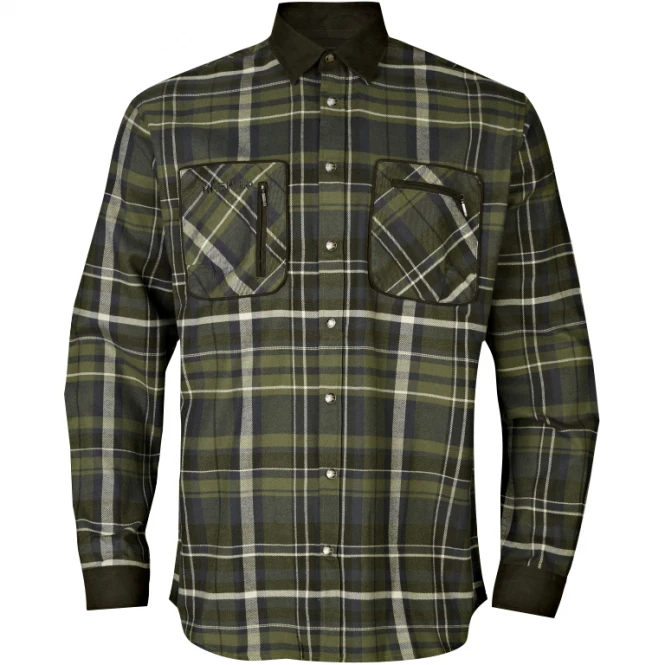 Härkila Men's Shirt Pajala (olive Check) 1 Härkila Men's Shirt Pajala (olive Check)