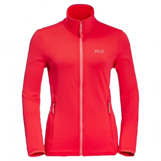 Jack Wolfskin Women's Fleece Jacket Peak Grid 1 Jack Wolfskin Women's Fleece Jacket Peak Grid