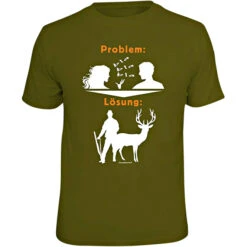 Men's T-Shirt "Problem: Bla Bla Bla - Solution..." (German Version Only)