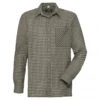 OS Trachten Men's Longsleeve Shirt (olive Green Checkered)