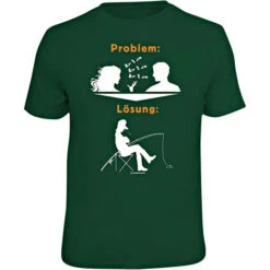 Rahmenlos Men's T-Shirt "Problem: Bla Bla Bla - Solution..." (German Version Only)