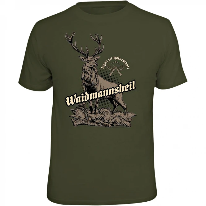 Rahmenlos Men's T-Shirt "Waidmannsheil" (German Version Only) 1 Rahmenlos Men's T-Shirt "Waidmannsheil" (German Version Only)